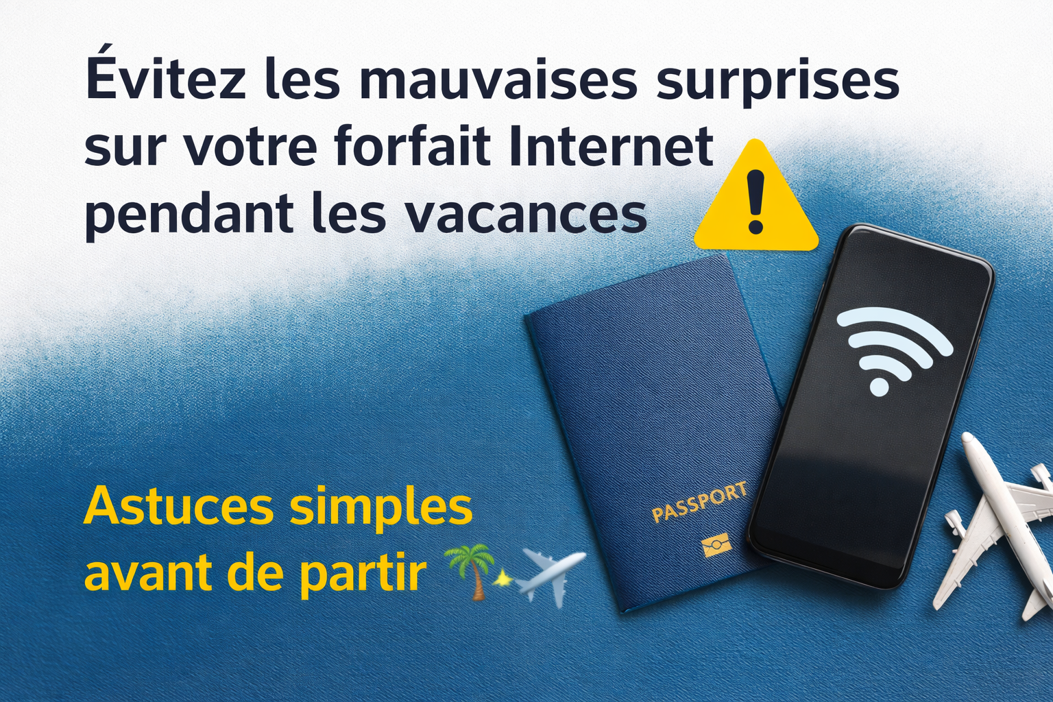 Évitez les mauvaises surprises sur votre forfait Internet pendant les vacances
